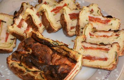 Clafoutis tomates, courgettes, chèvre