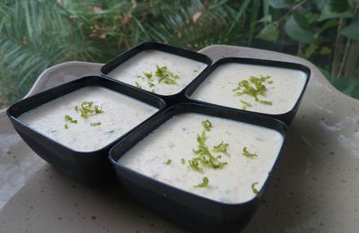 Panna cotta au saumon et citron vert