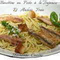 Bavettine au pesto Trapanese et anchois frais