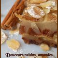 Douceurs aux raisins, amandes et cannelle