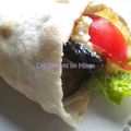 Sandwich libanais (falafels, homos, aubergines,…) (Vegan)