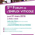 FORUM de l'emploi viticole : 120 postes à pourvoir !