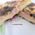 Naans façon croque monsieur