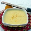 Velouté de chou-fleur au lait de coco, citron et curcuma