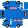 FRIGECO : camionnette de livraisons d'un concessionnaire électro-ménager. 