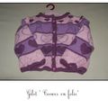 Gilet "coeurs en folie" - 4 ans - Explications gratuites