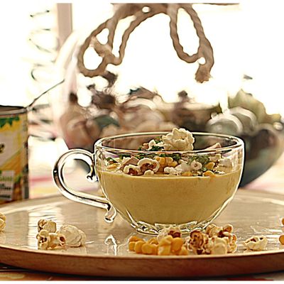 Velouté de maïs glacé dans tous ses états.....Hummmmm! Un délice à tester sans faute!