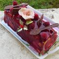 Bûche à la mousse de framboise