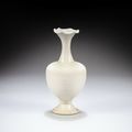 A 'Ding'-type white-glazed foliate-rim vase, Five dynasties - Song dynasty, 9th - 10th century 