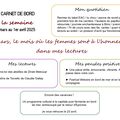 Carnet de bord du 26 mars au 1er avril 2025