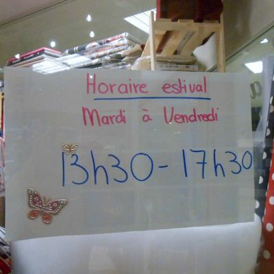 Horaire estival !
