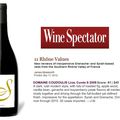 91 Pts in Wine Spectator for Lirac Cuvée S 2009