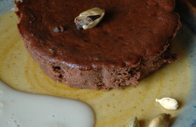 Fondants choco-banane à la cardamome, sans blé, sans lait, sans oeuf - et RDV avec la planète !