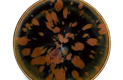 A Cizhou 'partridge feather' glazed bowl, Song dynasty (960-1127)