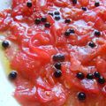 Carpaccio de Tomates aux Perles Balsamique...