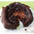 Fondant au chocolat coeur praliné