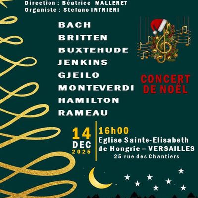 Concert de Noël par le Chœur de Chambre de Versailles