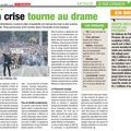 Le drame tourne à la crise