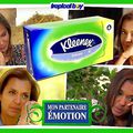 kleenex partenaire de l'amour est dans le pré