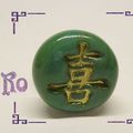 Bague faux jade