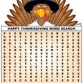 THANKSGIVING WORD SEARCH