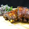 Travers de porc (spare ribs) caramélisés au four ou au barbecue