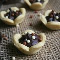 Mini tartelettes au chocolat en forme de fleurs (avec étapes)