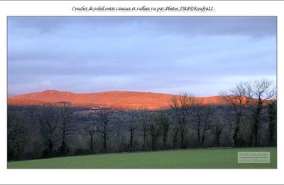 Coucher de soleil entre Causses et Vallées