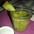 PESTO D'AIL DES OURS, FROMAGE ET AMANDES