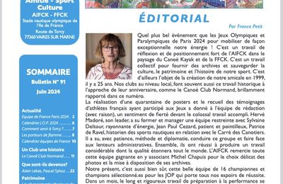 Bullein AIFCK N° 91 juillet 2024