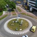 Rond-point à Leiden (Pays-Bas)