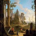 Francesco Chiarottini (Cividale, 1748 - 1796) - Paysage imaginaire avec des ruines