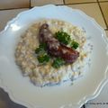 RISOTTO DE CROZETS DIOTS AU VIN BLANC