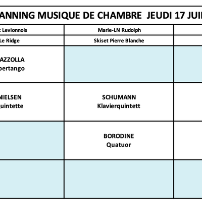 JEUDI 17 JUILLET