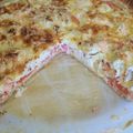 tarte tomate-boursin ail fine herbe-riz-saumon