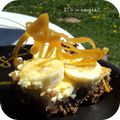 Cheesecake banane caramel