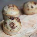 Muffins santés aux pépites de chocolat.