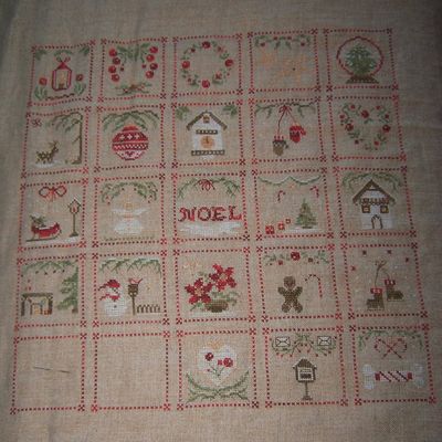 un Noël de brodeuse bientôt terminé...
