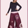 Pantalon Samouraï "Purple Circle"