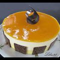 Entremet mangue - vanille et noix de coco