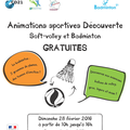 DÉCOUVERTE BADMINTON ET SOFT-VOLLEY LE 28 FÉVRIER 