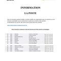 INFORMATION - Bureaux de Poste ouverts en Dordogne