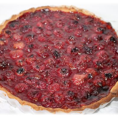 Tarte généreuse aux cerises
