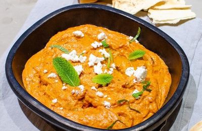 Crème de poivrons et feta