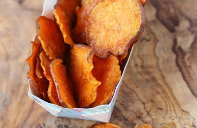 Chips de patate douce & Amandes épicées