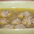 Soupe chinoise aux boulettes