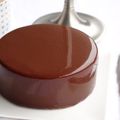 Glacage miroir au chocolat