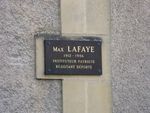 Hommage à Max Lafaye et à toutes les victimes de "la Déportation"