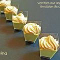 Verrines apéritives à la crème d'asperges et espuma de chorizo