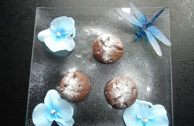 Petits moelleux au chocolat et crème de marron 